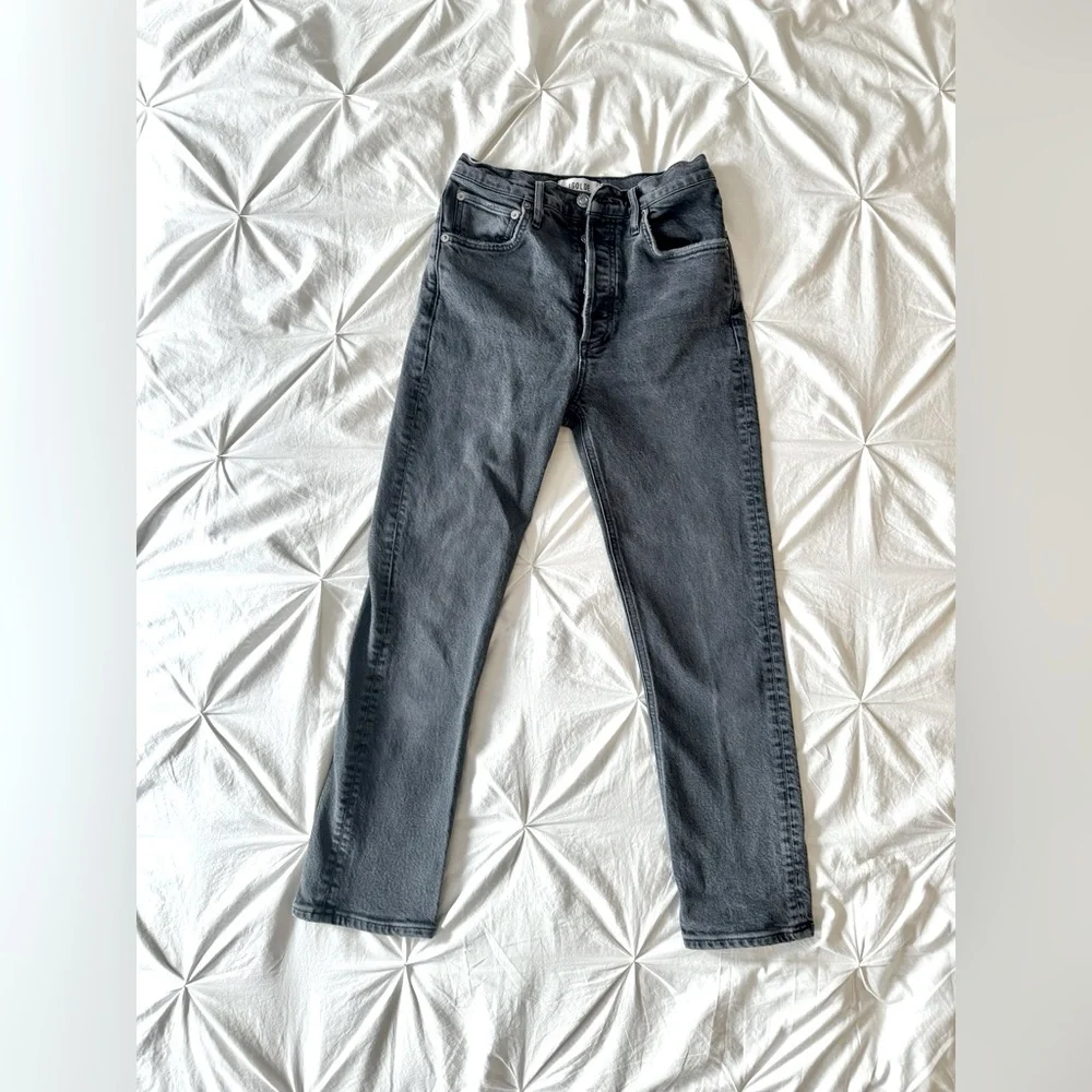 Agolde Riley High Rise Straight Jeans - Picture 5 of 11